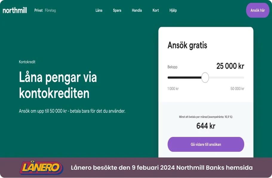 Lånero besöker Enklares hemsida och upptäcker jämförelse av blancolån från 39 långivare, lån från 5 000 till 600 000 kr, upp till 20 års lånetider, gratis ansökan och snabba svar